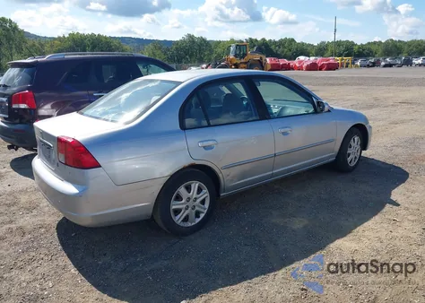 2003 Honda Civic Ex z USA, uszkodzony, nr VIN 2HGES25753H588058